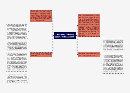 ＂看守所纳入国家赔偿义务机关＂浪费立法资源？