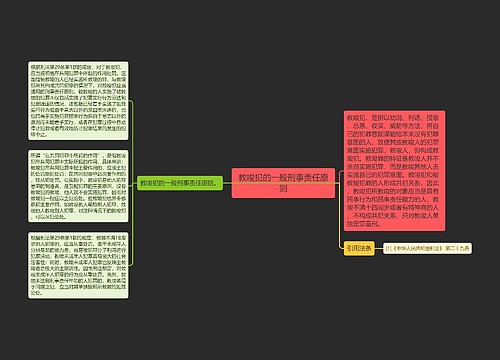 教唆犯的一般刑事责任原则