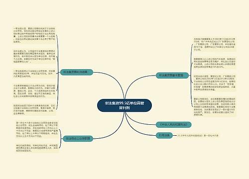 非法集资99.5亿单位高管皆判刑