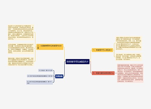 自首情节可以减轻多少