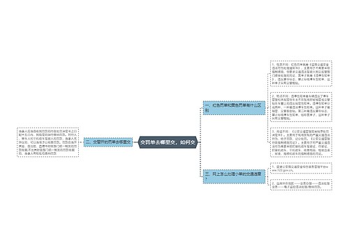 交罚单去哪里交，如何交