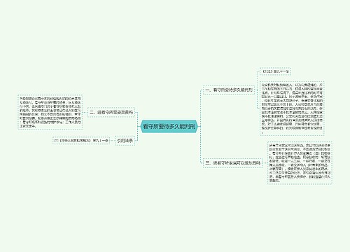 看守所要待多久能判刑