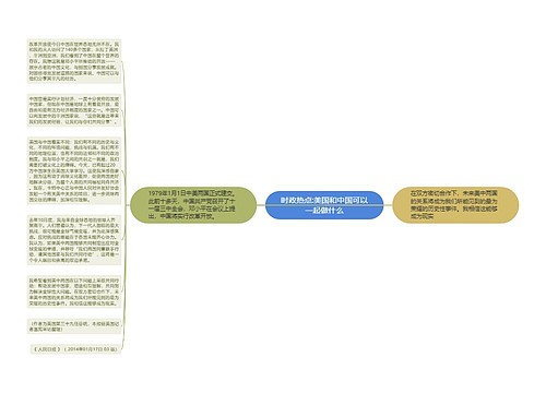 时政热点:美国和中国可以一起做什么