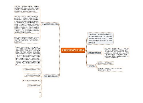 无期徒刑犯监外杀人取保