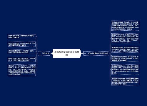 上海醉驾量刑标准是怎样的