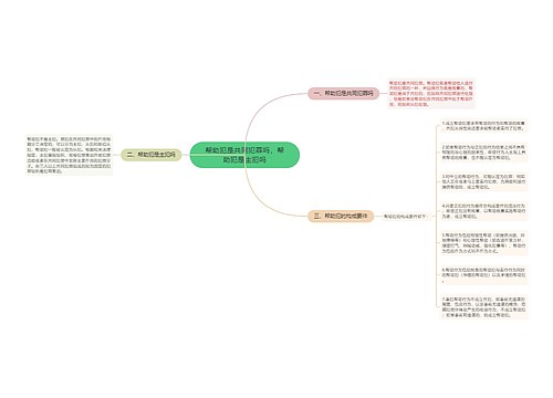 帮助犯是共同犯罪吗，帮助犯是主犯吗