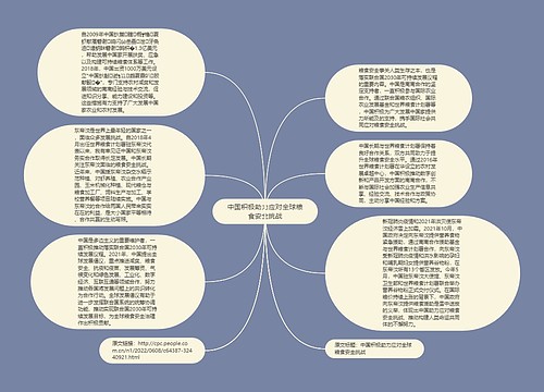 中国积极助力应对全球粮食安全挑战