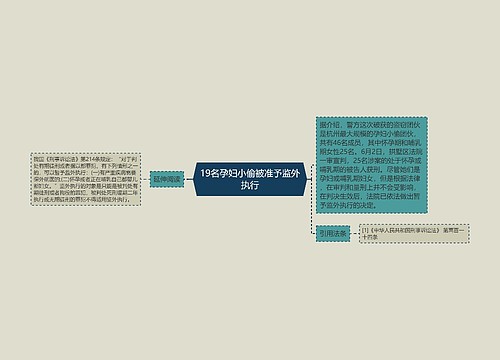 19名孕妇小偷被准予监外执行