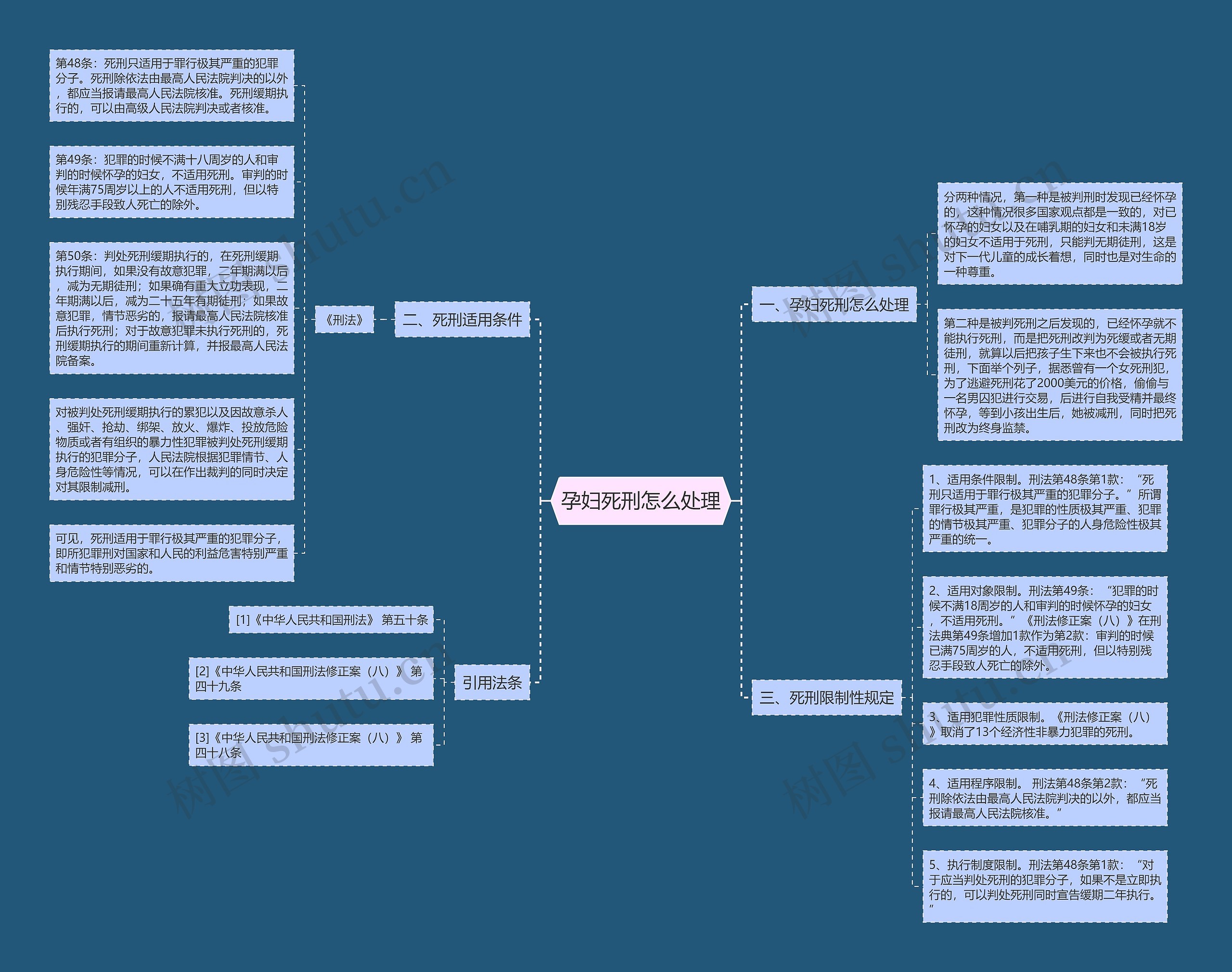孕妇死刑怎么处理思维导图