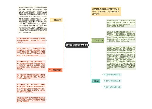 故意犯罪与过失犯罪