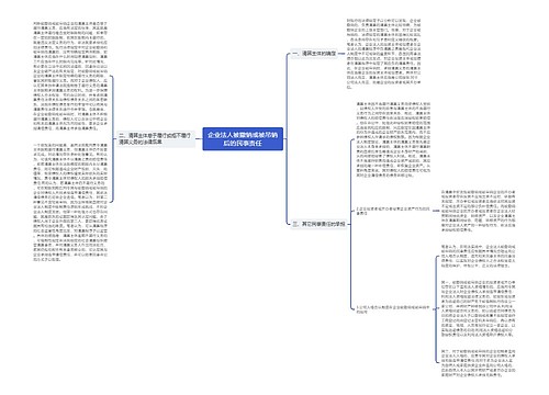 企业法人被撤销或被吊销后的民事责任