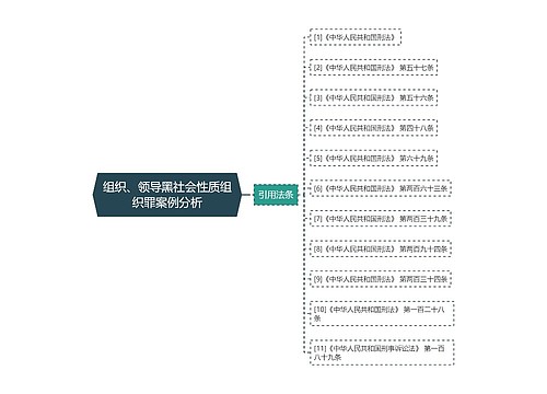 组织、领导黑社会性质组织罪案例分析