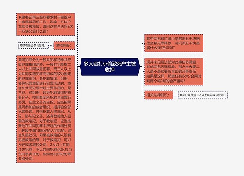 多人殴打小偷致死户主被收押