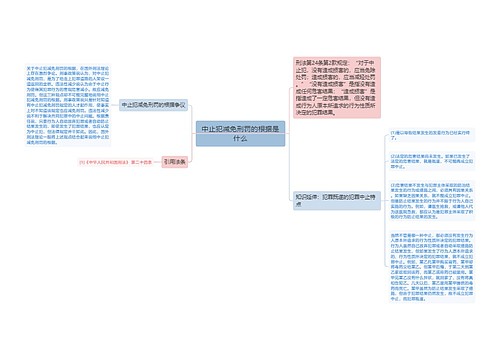 中止犯减免刑罚的根据是什么