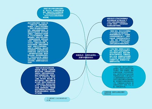 时政热点：首部农业绿色发展专项规划出台