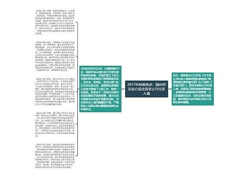 2017年时政热点：国办印发施方案全面禁止洋垃圾入境