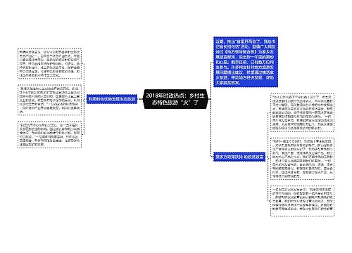 2018年时政热点：乡村生态特色旅游“火”了