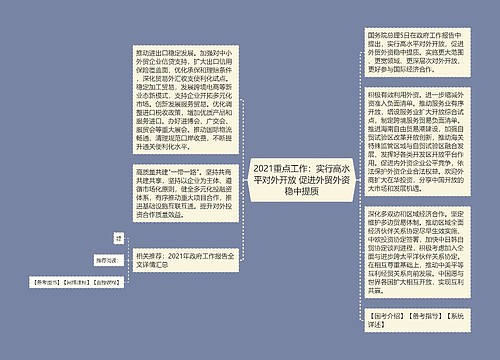 2021重点工作：实行高水平对外开放 促进外贸外资稳中提质