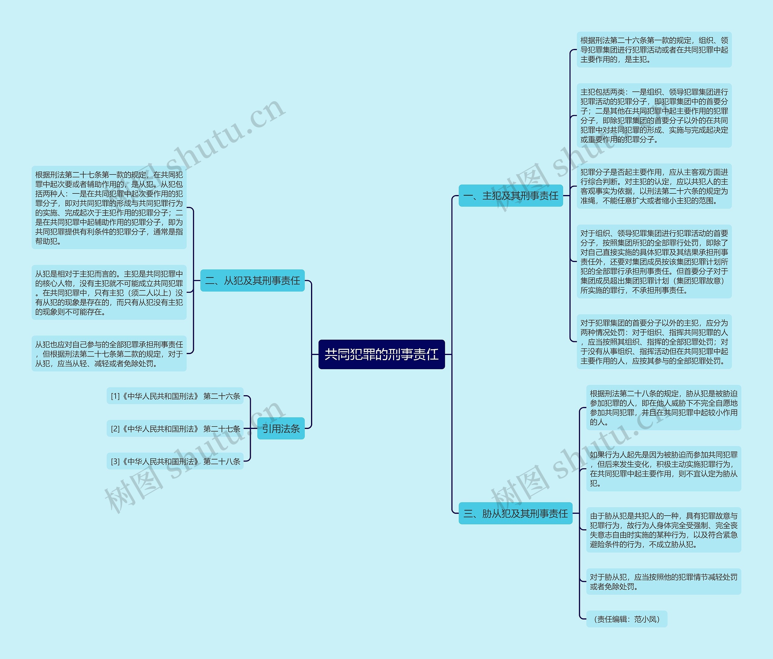 共同犯罪的刑事责任思维导图