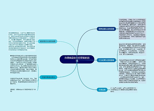 办理食品安全犯罪案的困境