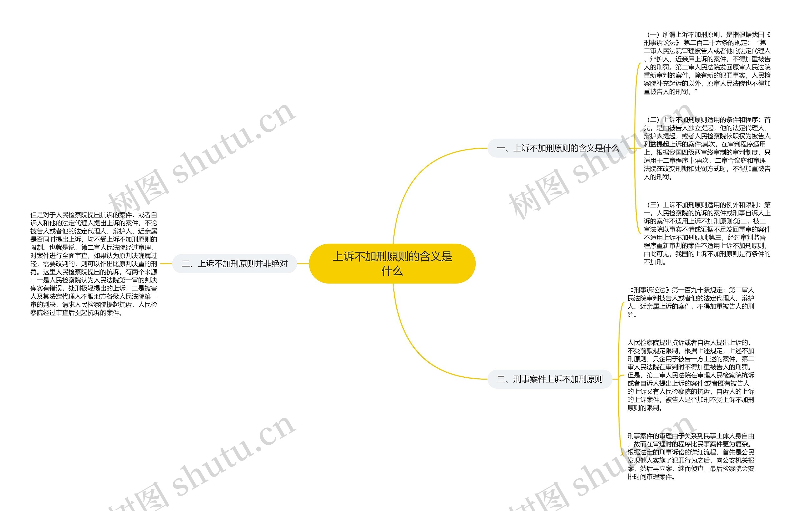 上诉不加刑原则的含义是什么思维导图