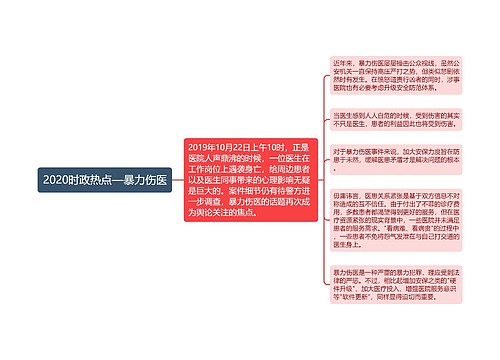 2020时政热点—暴力伤医