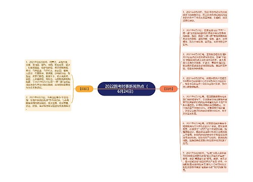 2022国考时事新闻热点（6月24日）