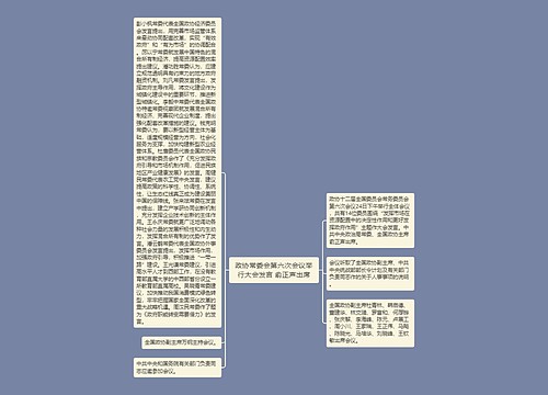 政协常委会第六次会议举行大会发言 俞正声出席