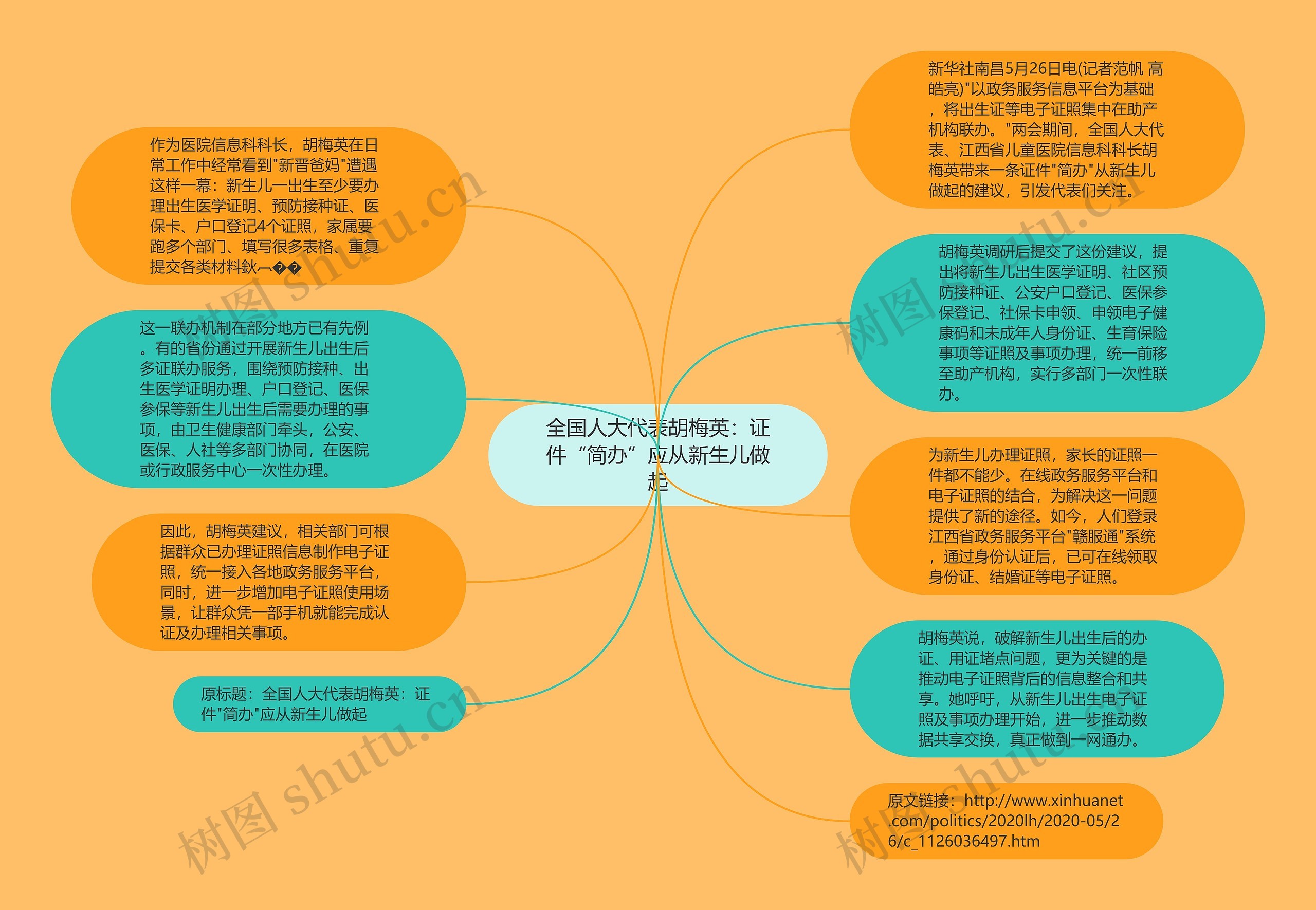 全国人大代表胡梅英：证件“简办”应从新生儿做起思维导图