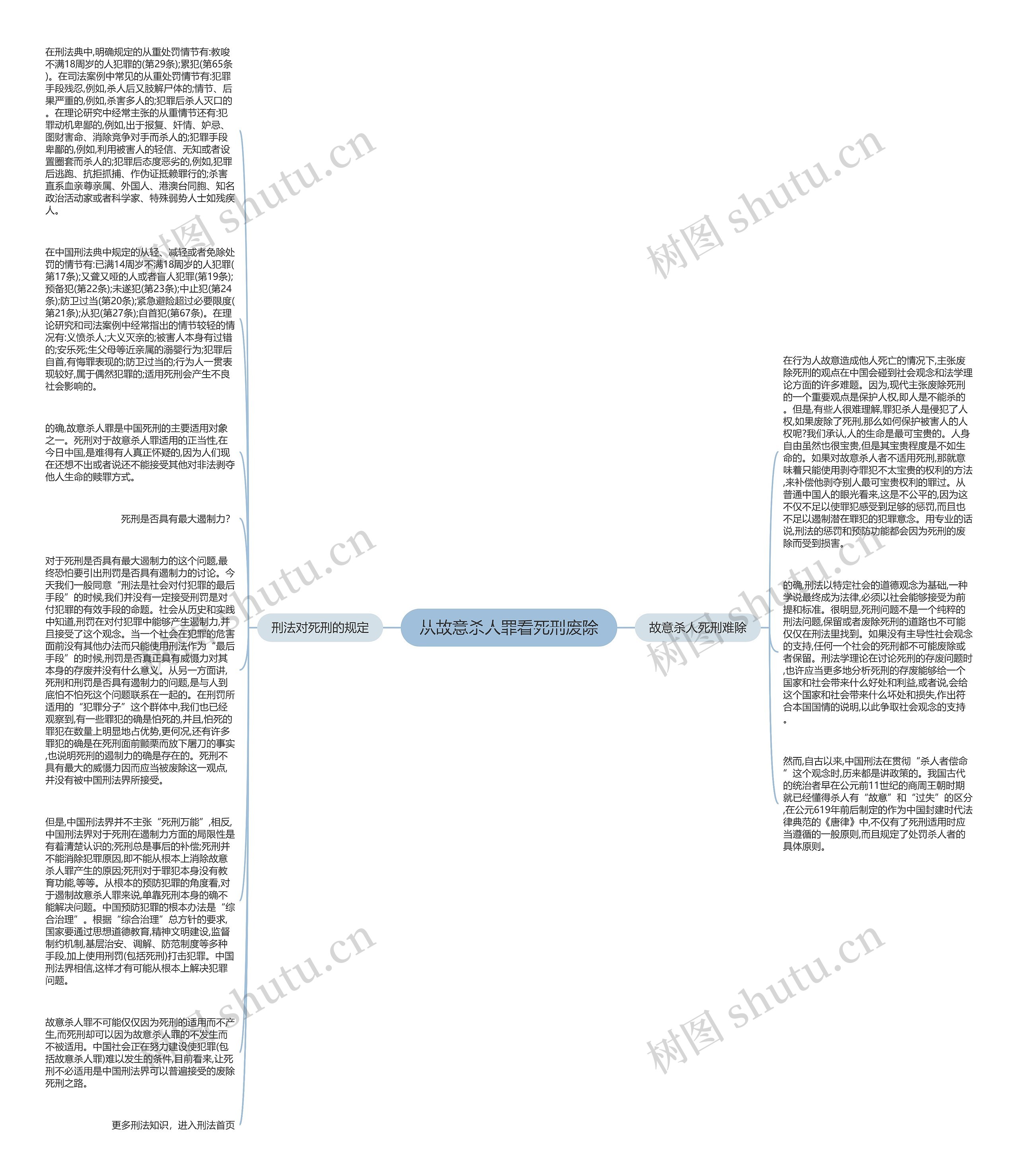 从故意杀人罪看死刑废除思维导图