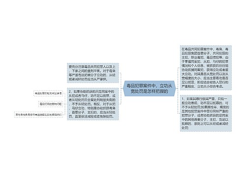 毒品犯罪案件中，立功从宽处罚是怎样把握的