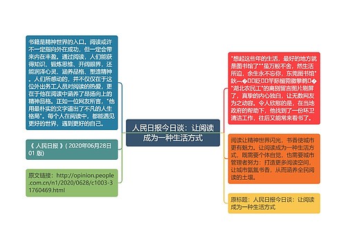 人民日报今日谈：让阅读成为一种生活方式