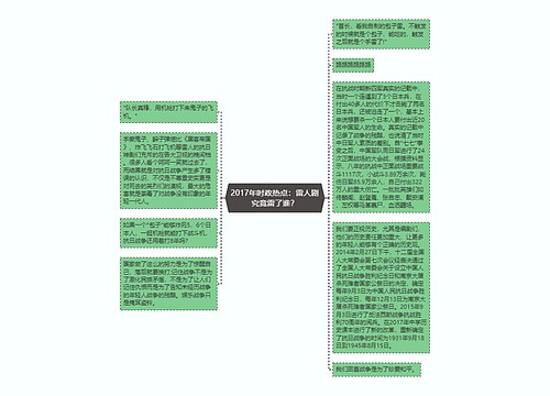 2017年时政热点：雷人剧究竟雷了谁？