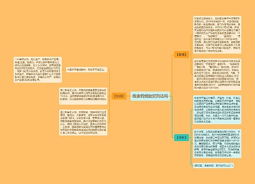 贩卖假烟触犯刑法吗