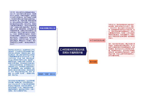 汇40万领300万美元大奖 昆明女子遇跨国诈骗