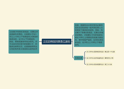 主犯的特别刑事责任原则