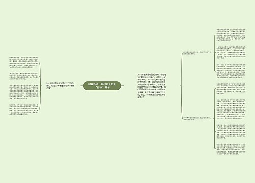 时政热点：高校自主招生“扎堆”开考