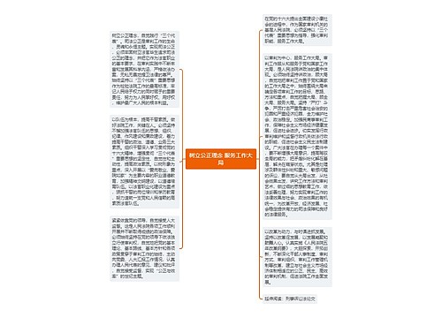 树立公正理念 服务工作大局