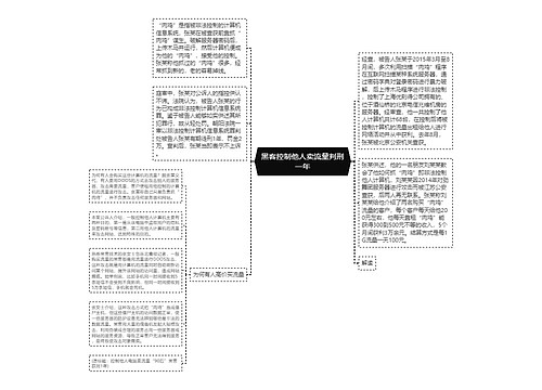 黑客控制他人卖流量判刑一年