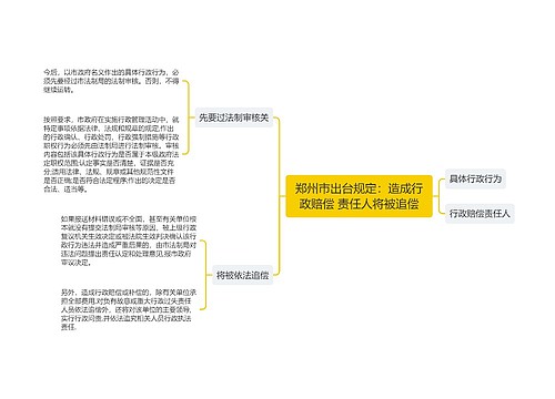 郑州市出台规定：造成行政赔偿 责任人将被追偿