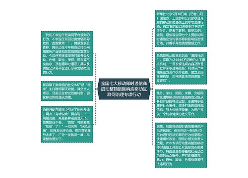 全国七大移动即时通信商启动整顿措施响应移动互联网治理专项行动