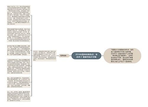 2016年国考时政热点：官员丢了 登报寻找不可取