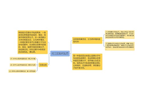 对主犯如何处罚