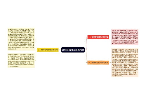 微信群赌博怎么找网警