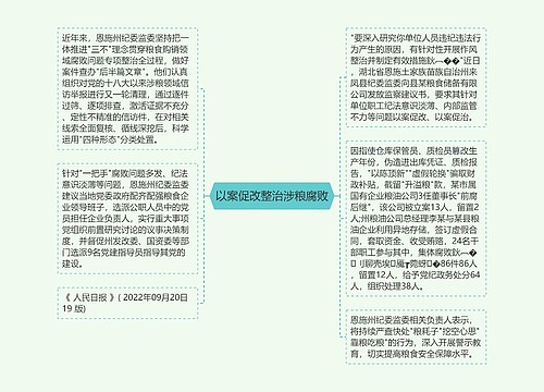 以案促改整治涉粮腐败