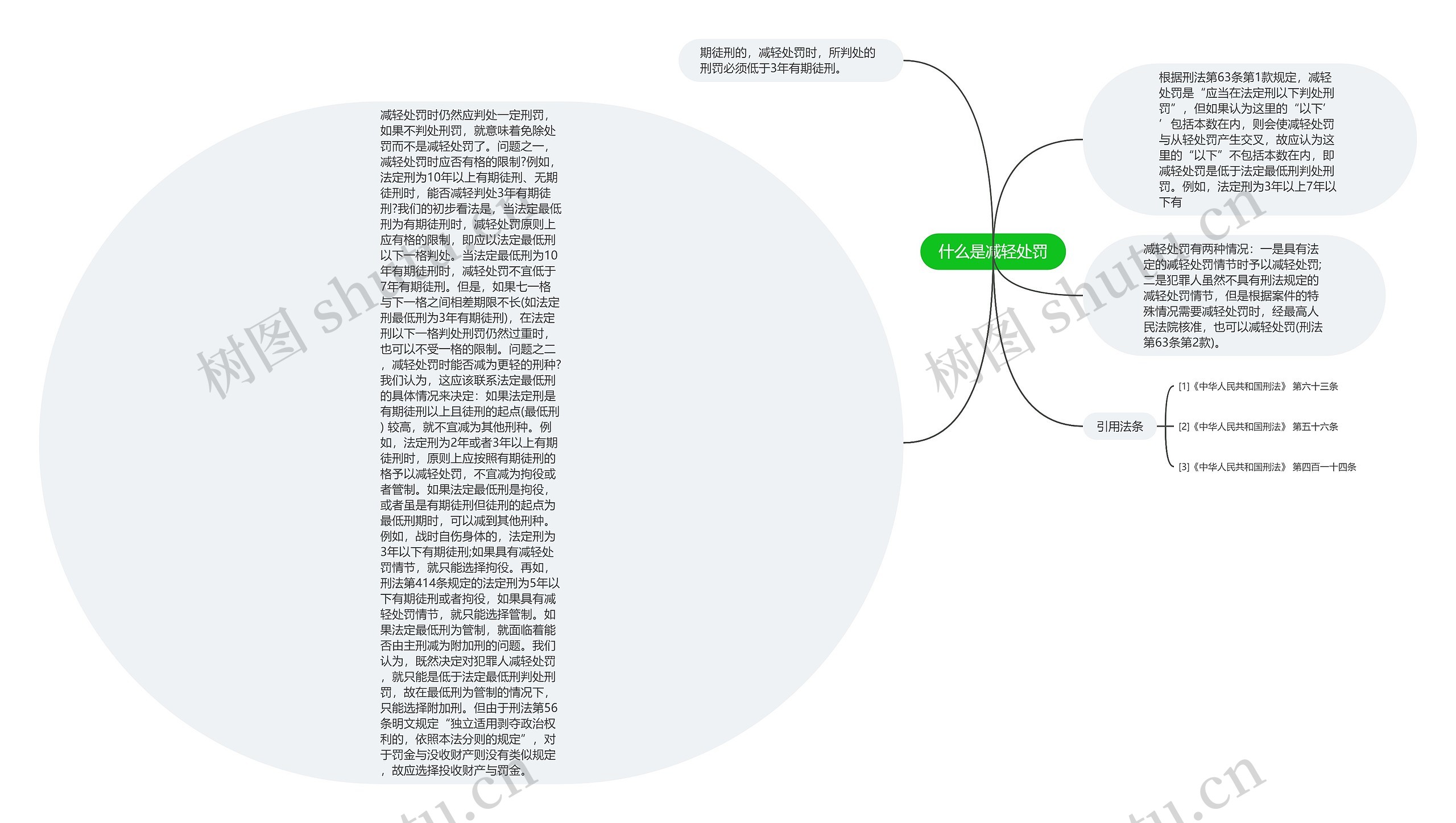 什么是减轻处罚思维导图