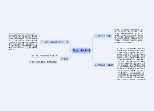 轻伤二级判刑吗