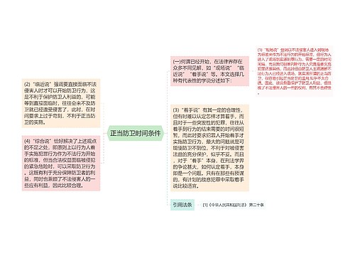 正当防卫时间条件