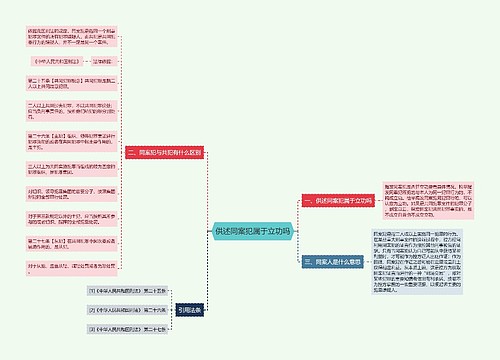 供述同案犯属于立功吗