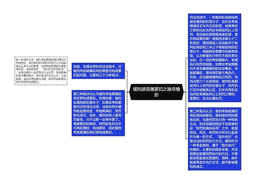 缓刑是否属累犯之除斥情形